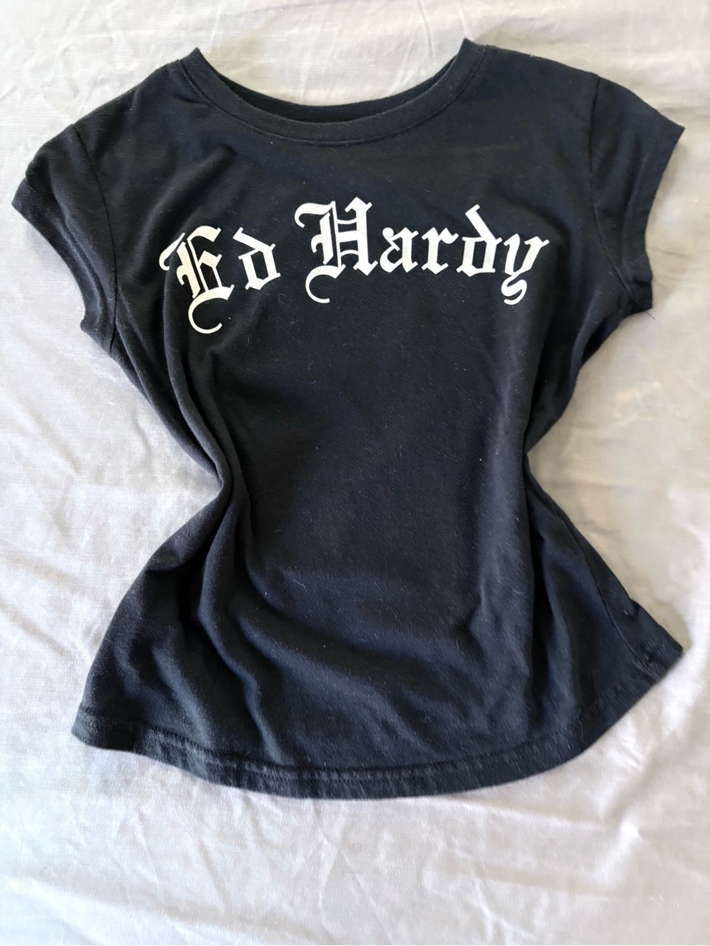 Ed Hardy black shirt with back design slim fit small